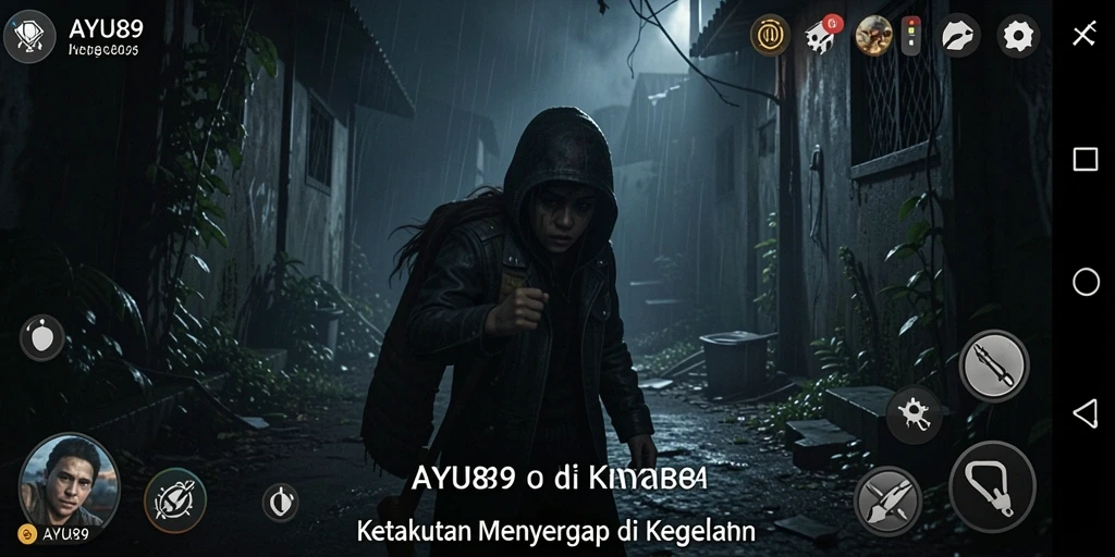 Tampilan gameplay AYU89 yang menakutkan dan mendebarkan.