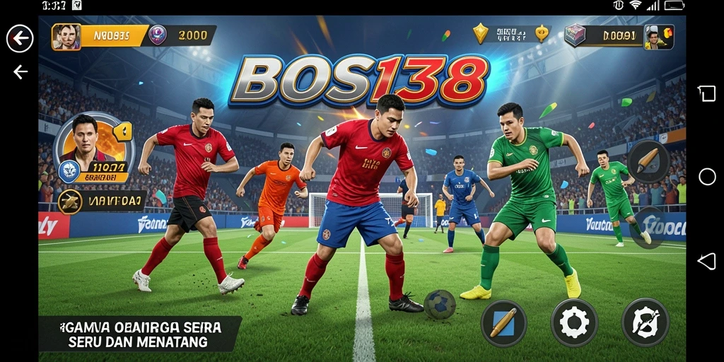 Tampilan gameplay BOS138 dengan aksi olahraga yang seru.