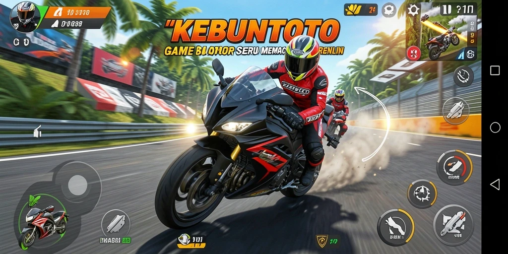 Tampilan gameplay yang mendebarkan dalam KEBUNTOTO.