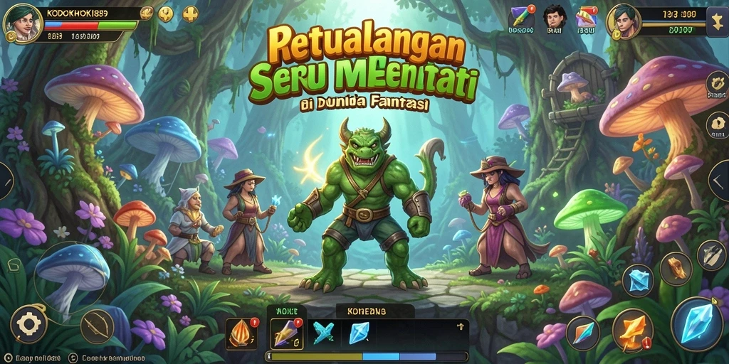 Gameplay KODOKHOKI889 menampilkan petualangan yang seru dan menantang.