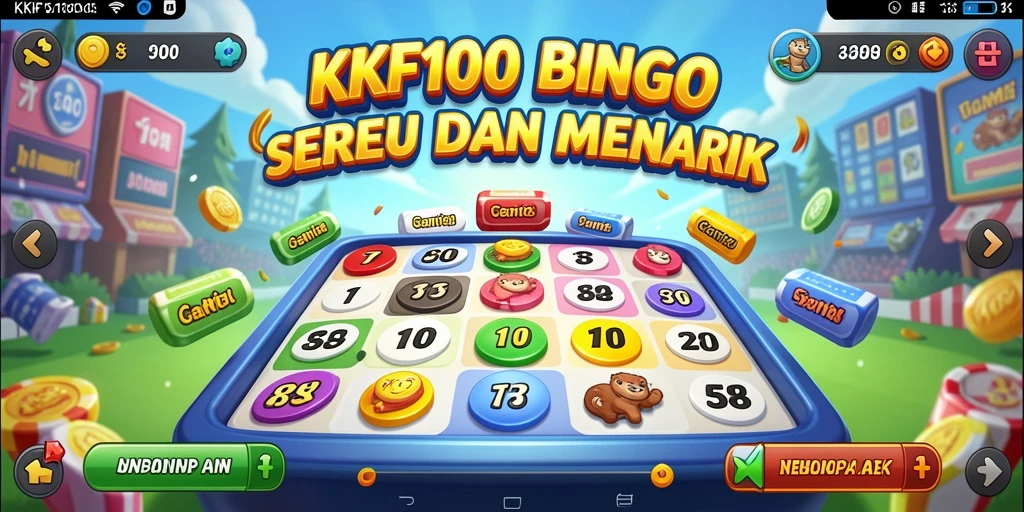 Tampilan gameplay menarik dari KPK100 saat bermain Bingo.