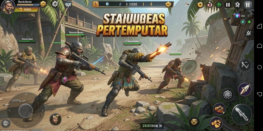 Tampilan gameplay SERURP yang mendebarkan dan strategis.