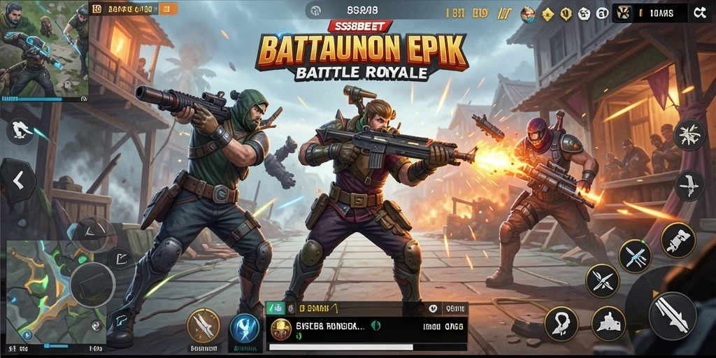 Gameplay seru dan menegangkan di SS88BET Battle Royale.