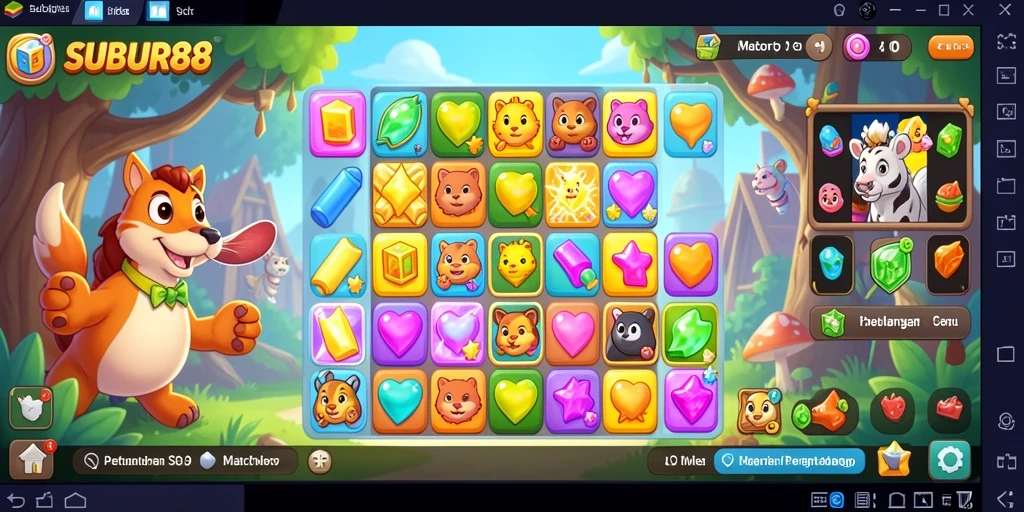 Tampilan gameplay SUBUR88 yang menantang dan penuh warna.